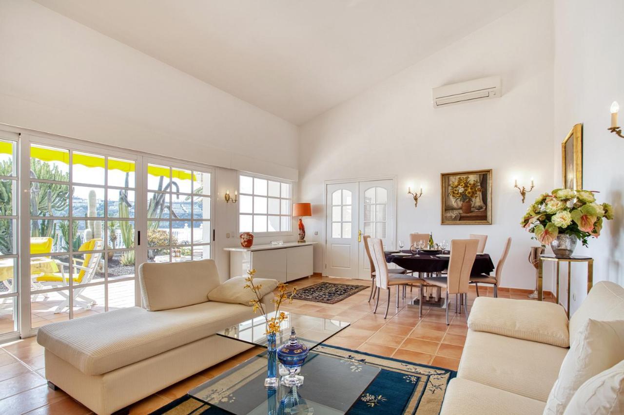 Stunning Villa With Breathtaking Ocean View Mogán Buitenkant foto